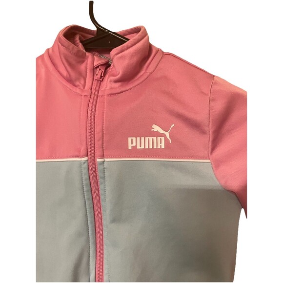 PUMA Girls 2PC sweatsuit Jacket and Pants  Pink s 6 Girls -Clean - Picture 1 of 16